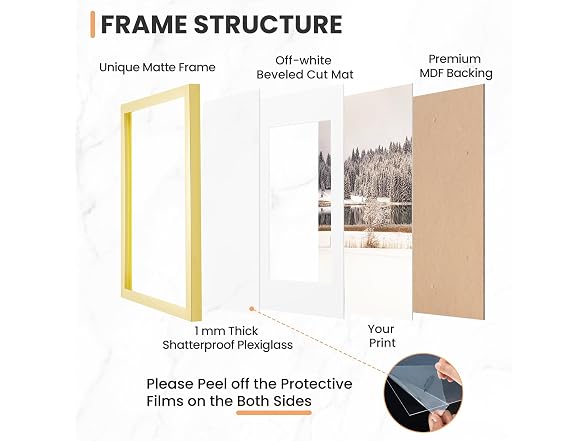 Fun Memories 11x17 Picture Frames Gold