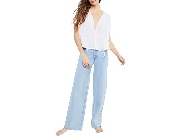 Forever 21 (M) Tiered Tie-Neck Top