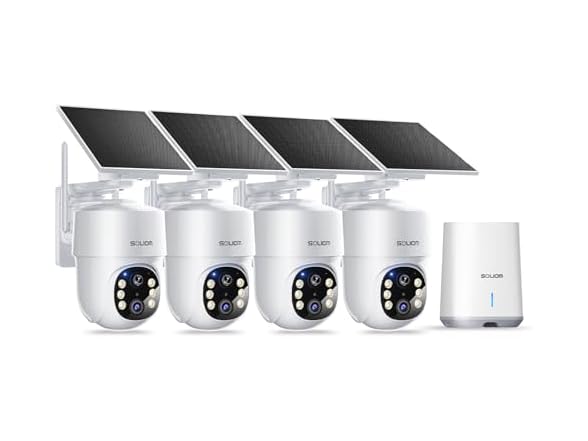 SOLIOM 4 Pack 4 MP Security Cameras