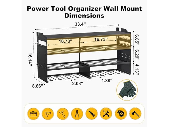 OviiTech Large Power Tool Organizer