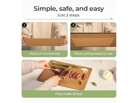 2Pcs Bamboo Cutting Board