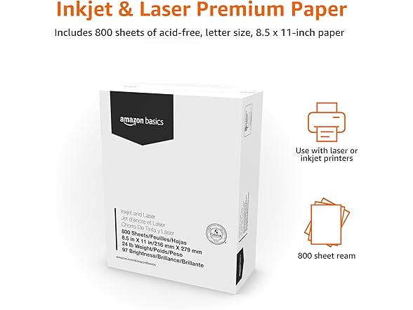 Amazon Basics Multipurpose Copy Printer Paper