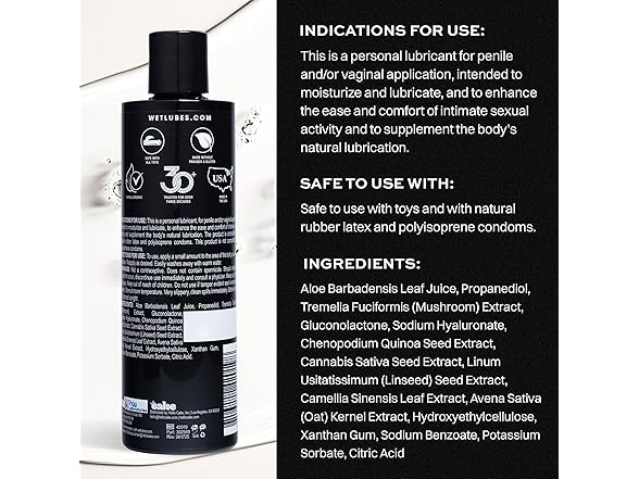 Wet Aloe-Based Personal Lubricant | Hydrating & 