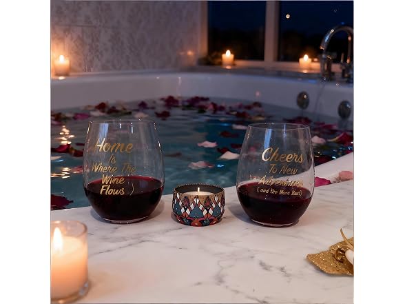 Housewarming Wine Glasses Set