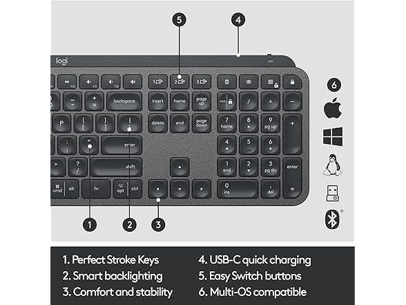 Logitech MX Keys Illuminated Wireless Keyboard