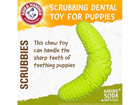 Arm & Hammer Scrubbies Boomerang Dental Chew Toy