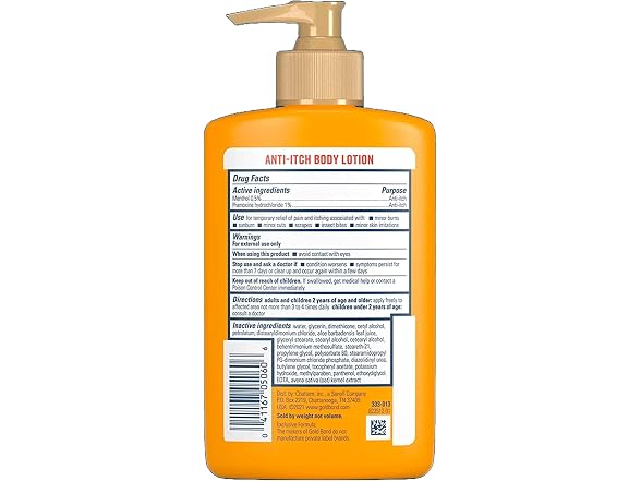 Gold Bond Anti Itch Lotion 5.5 Ounce Pump