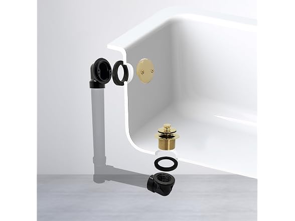 Westbrass A574-01 1-1/2" Sch. Pull & Drain Plumber's Pack