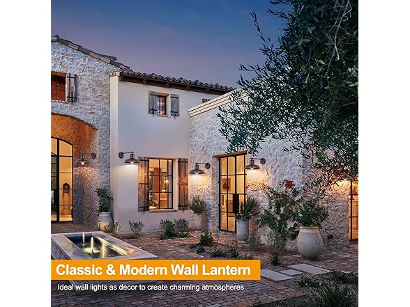 Bosceos Outdoor Wall Lights 2 Pack