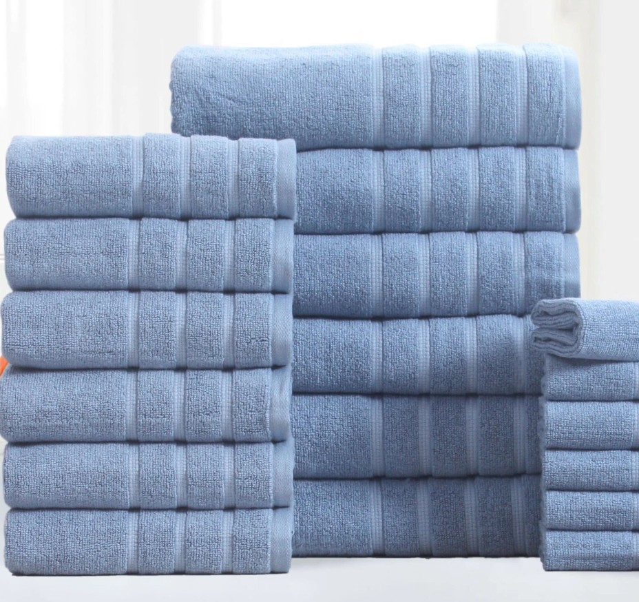 Bibb 18 Piece Egyptian Cotton Towel Set - Gallery 18
