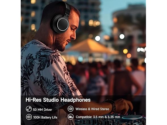 Rumoon Over Ear Bluetooth Headphones
