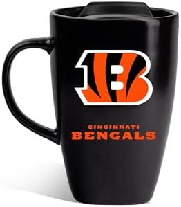 The Memory Company Officially Licensed NFL 15 oz Square Ceramic Mug - Team Logo Coffee Cup for Football Fans