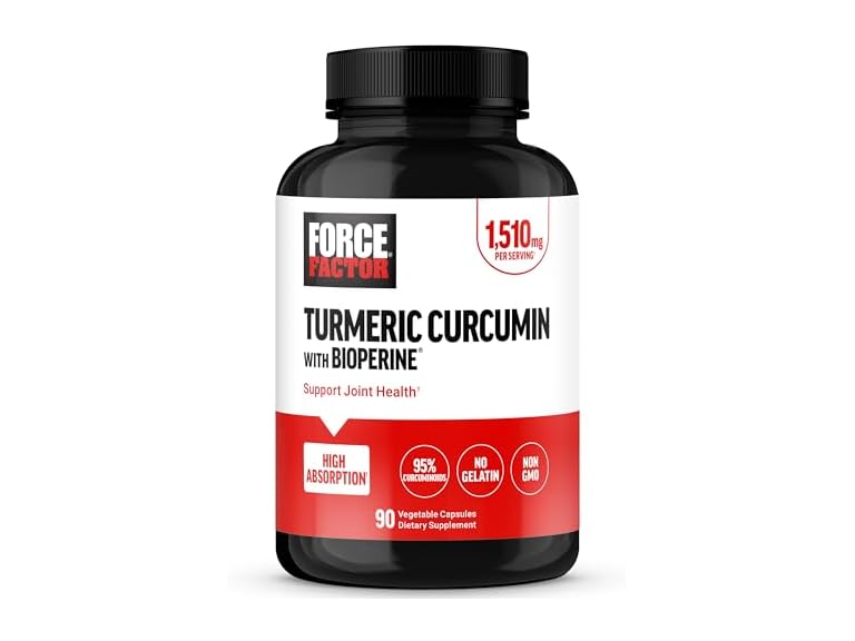 FORCE FACTOR Turmeric & BioPerine Joint Support 90ct