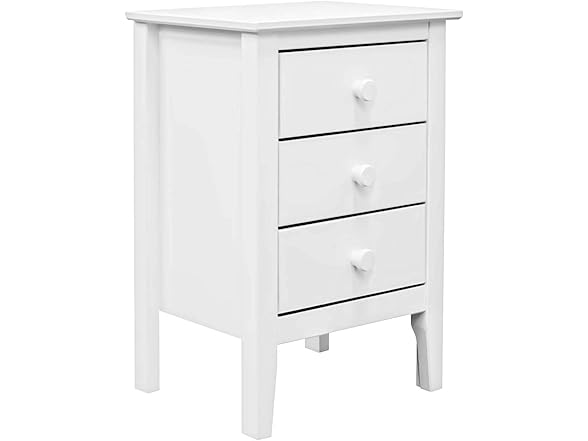 Jela Solid Wood Easy Pieces 3 Drawer End Table/Nightstand