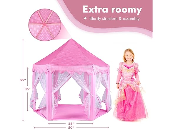 Twinkle Star ZPGM Princess Castle Play Tent