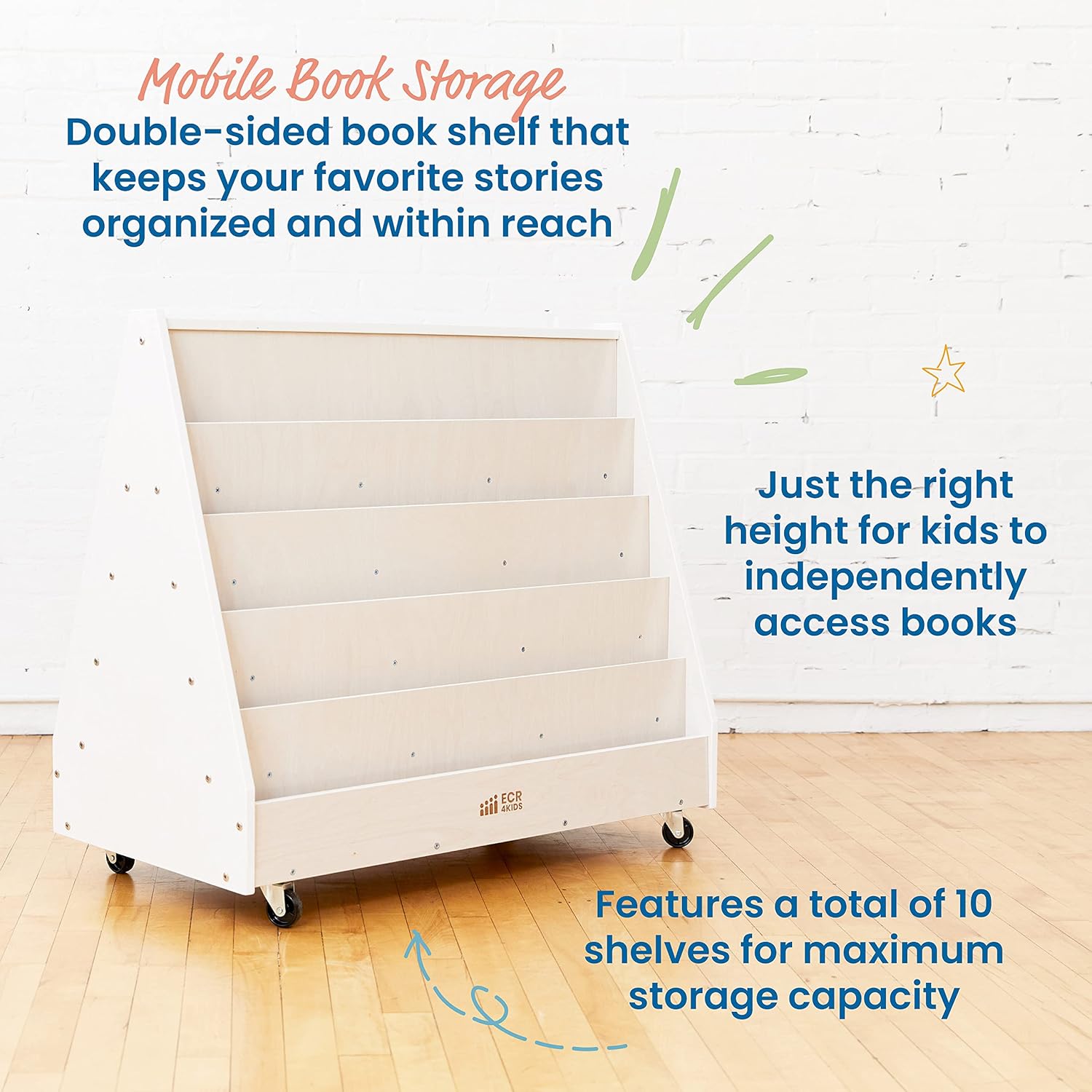 ECR4Kids Double-Sided Mobile Book Display - Gallery 17