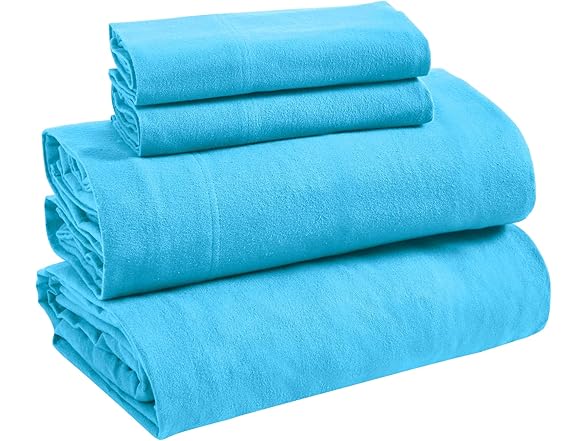 Superior Flannel Brushed Cotton Bed Sheet Set