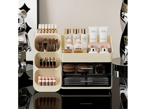 KQJS Makeup Organizer with Drawers