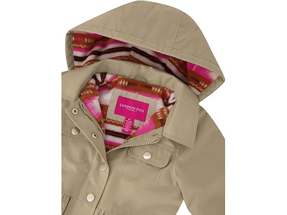 London Fog Girls (4T) Midweight Flounce Hem Trench