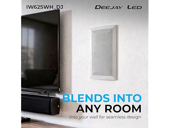 DEEJAY LED DEEJAY LED 2  6-Inch in-Wall Subwoofer,