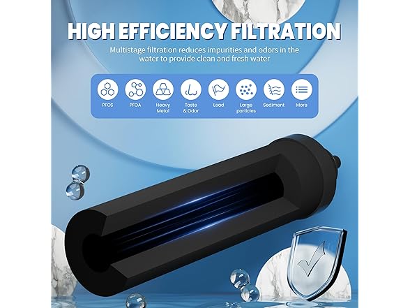 Water Filter Compatible with Berkey BB9-2 Black Filters