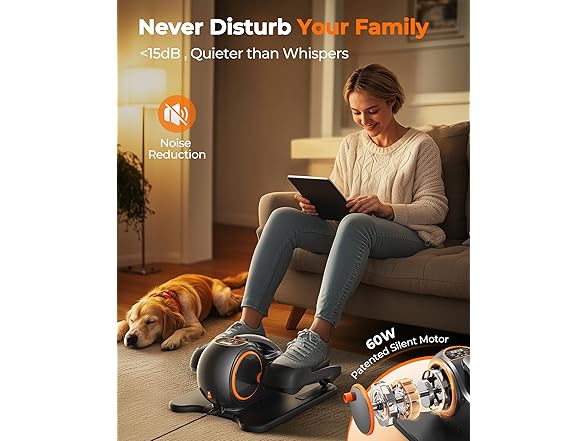 YOSUDA Under Desk Elliptical,Elliptical for Seniors Fully As (Open Box)