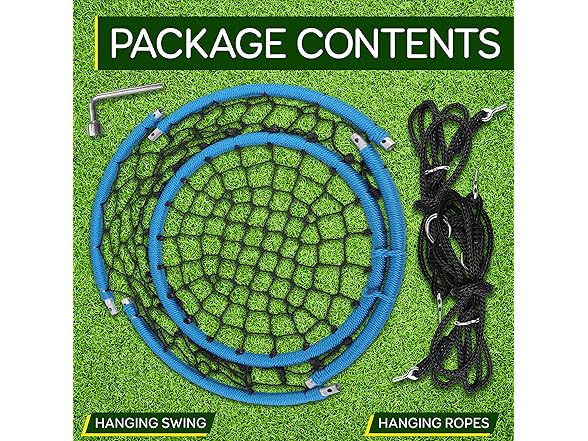 SereneLife Web Chair Swing, 35.5" Inch