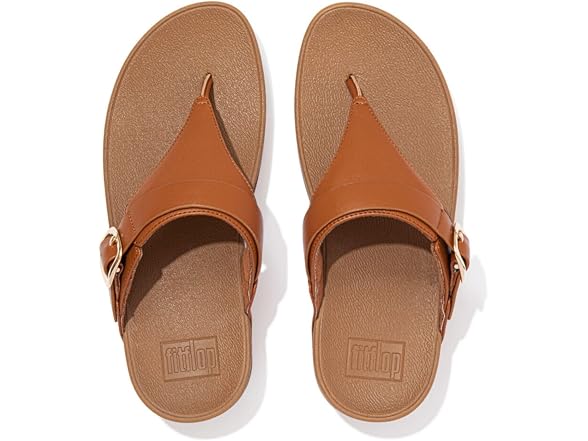 FitFlop Lulu Adjustable Leather Toe Post Sandal