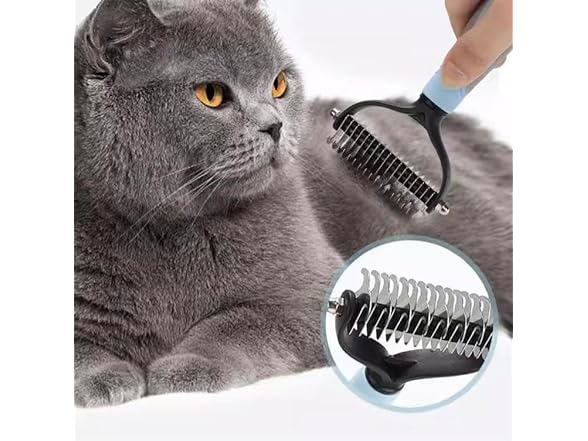 Reayeaxn Pet Grooming Rake - Double-Sided