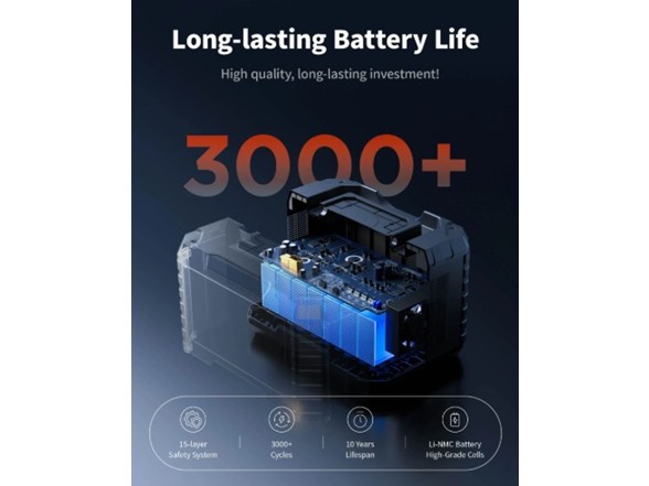 EBL MP1000 1000W Portable Power Station Orange