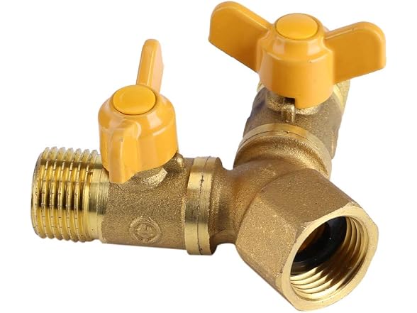 Oumefar G1/2 Brass 2 Dual Faucet Connector