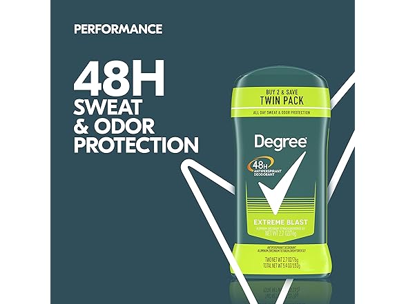 Degree Degree Men ExtremeBlast 2.7oz 2pk HPC