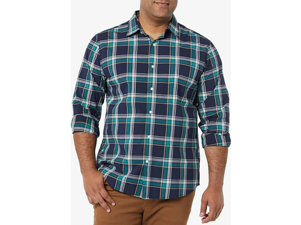 Dark Green Navy Medium Plaid
