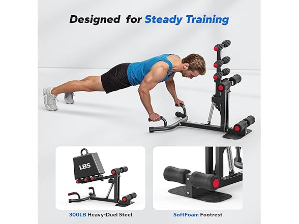 Black/Red Deep Squat Machine