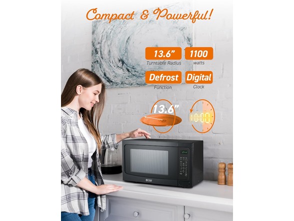 COMMERCIAL CHEF 1.6 Cubic Foot Microwave
