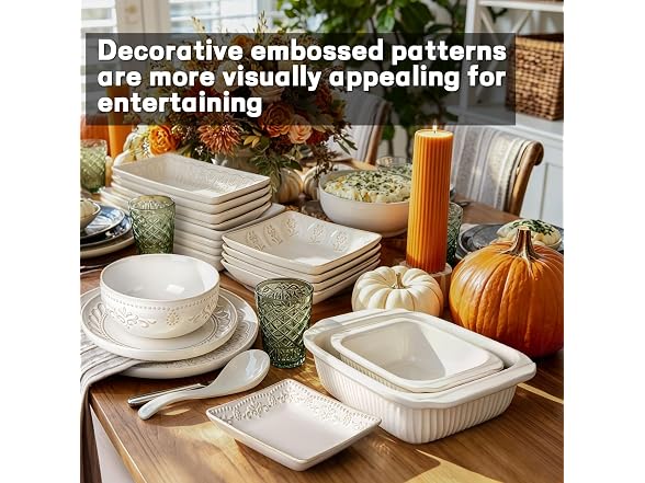 Salad Plates Set of 4, 9.85" Embossed
