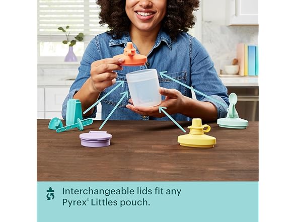 Pyrex Littles (6-PC) Silicone Baby Toddler Feeding Set