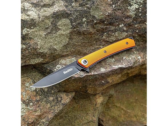 SMITH’S 4-Inch Pocket Knife, Aluminum Handle