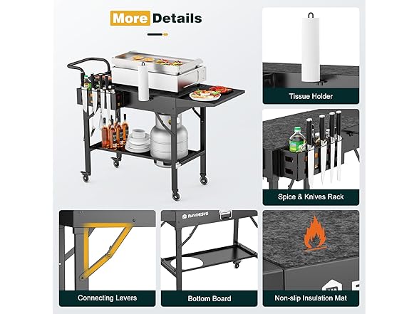 Raynesys Outdoor Griddle Table