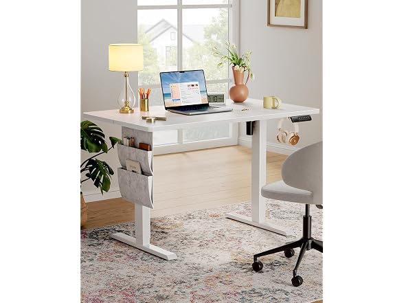 Marsail Standing Desk, White 63x24"