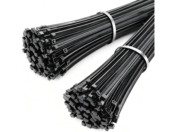 YSHFNUHSJ 400 Pack Black Zip Ties Assorted Sizes