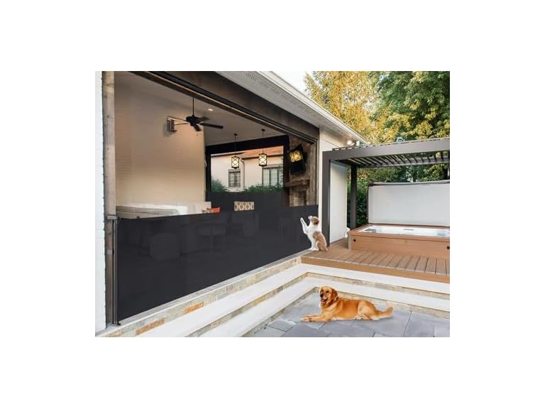 BTXON 180" Retractable Mesh Pet Gate (Open Box)