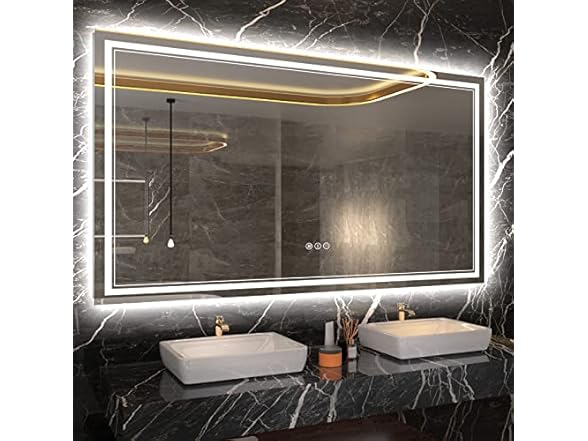 LED Bathroom Mirror with RGB Lights