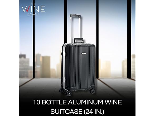 Wine Bottle Suitcase Aluminum (10 Bottles)
