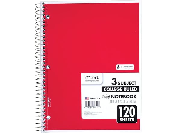 Mead Mead Spiral Notebook