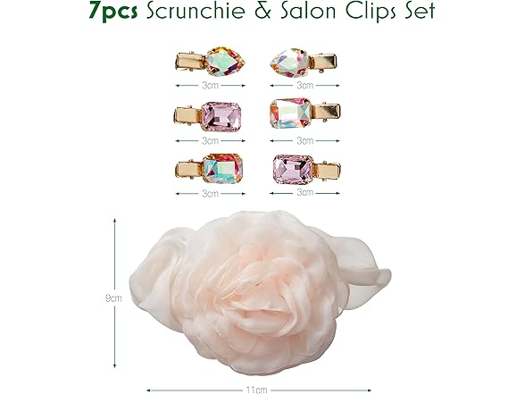 Conair Wicked Glinda Scrunchie & Hair Clip set
