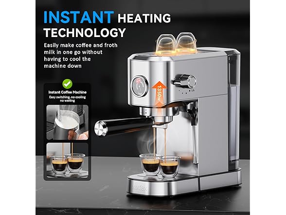 Espresso Maker with Milk Frother