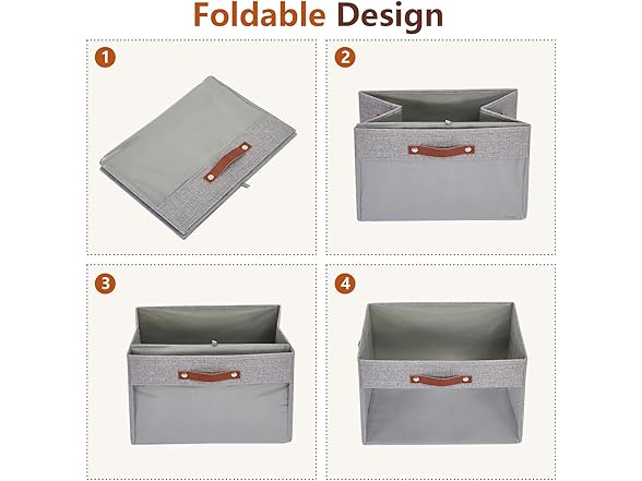 Roobyl Storage Baskets with Clear Window