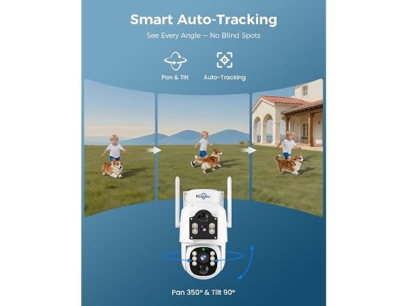 Hiseeu 4MP Solar Security Camera