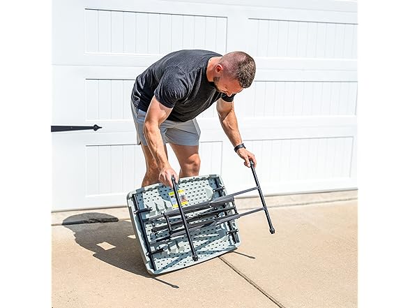 Sunnydaze Adjustable Height Utility Table